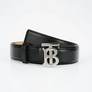Burberry TB Monogram Belt কালো চামড়ার বেল্ট