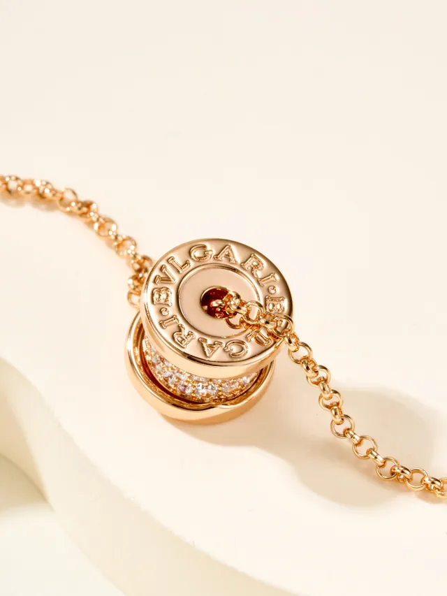 Bvlgari B.zero1 Pavé Diamond colliers à pendentif cylindrique 11