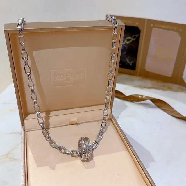 Bvlgari B.zero1 Pavé Diamond Link Necklace 3
