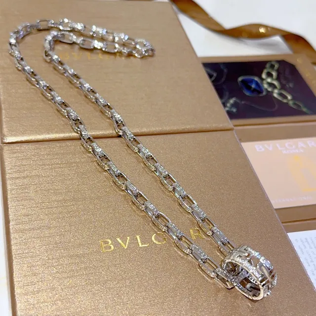 Bvlgari B.zero1 Pavé Diamond Link Necklace 4