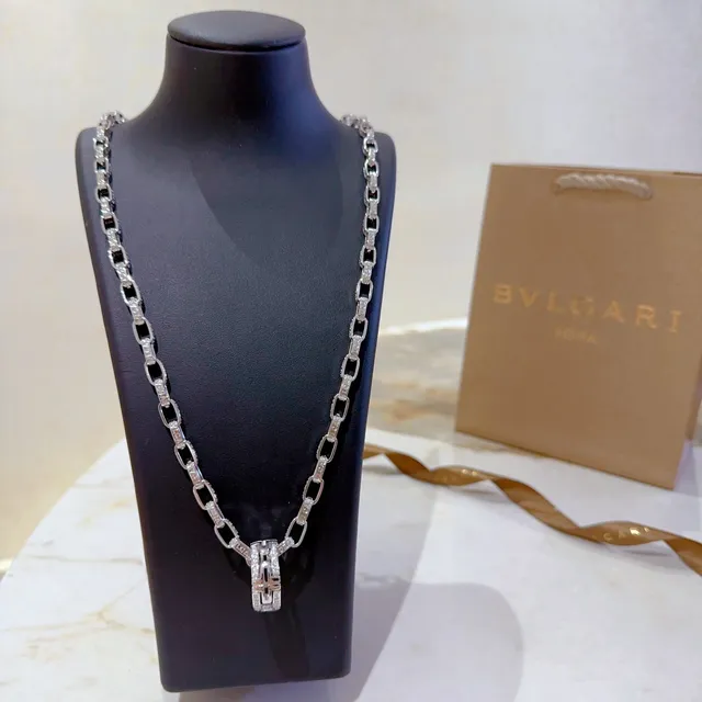Bvlgari B.zero1 Pavé Diamond Link Necklace 8