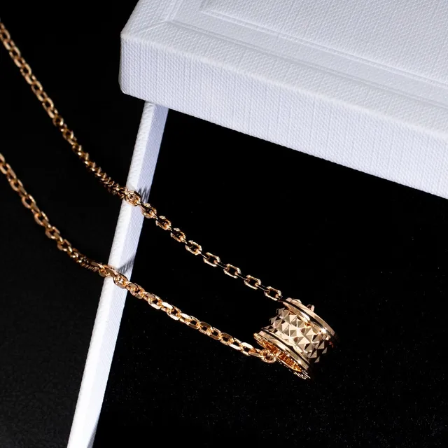 Bvlgari B.zero1 Rock ton doré et émail noir collier 3