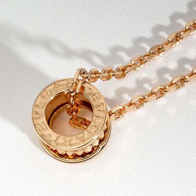 Bvlgari B.zero1 Rock ton doré et émail noir collier 6