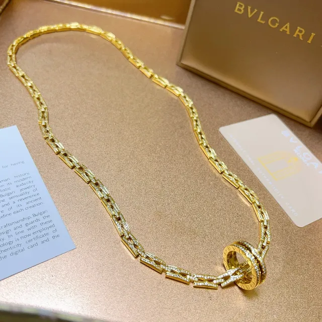 Bvlgari B.zero1 Roma Pavé Yellow Gold colar 7