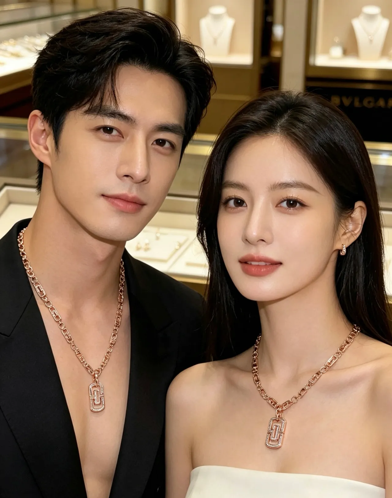Bvlgari B.zero1 Or Rose Pavé et Émail Collier 8