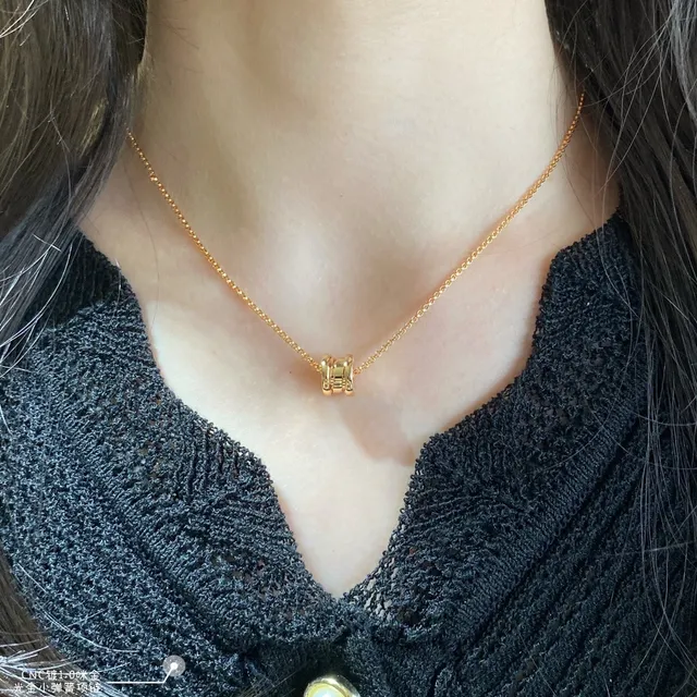 Bvlgari B.zero1 قلادة خاتم متراكم 8