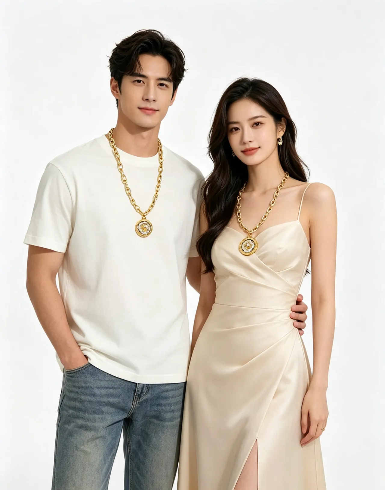 Bvlgari Collier Chaîne Or Blanc Maillon Circulaire Médaille Pendentif 5