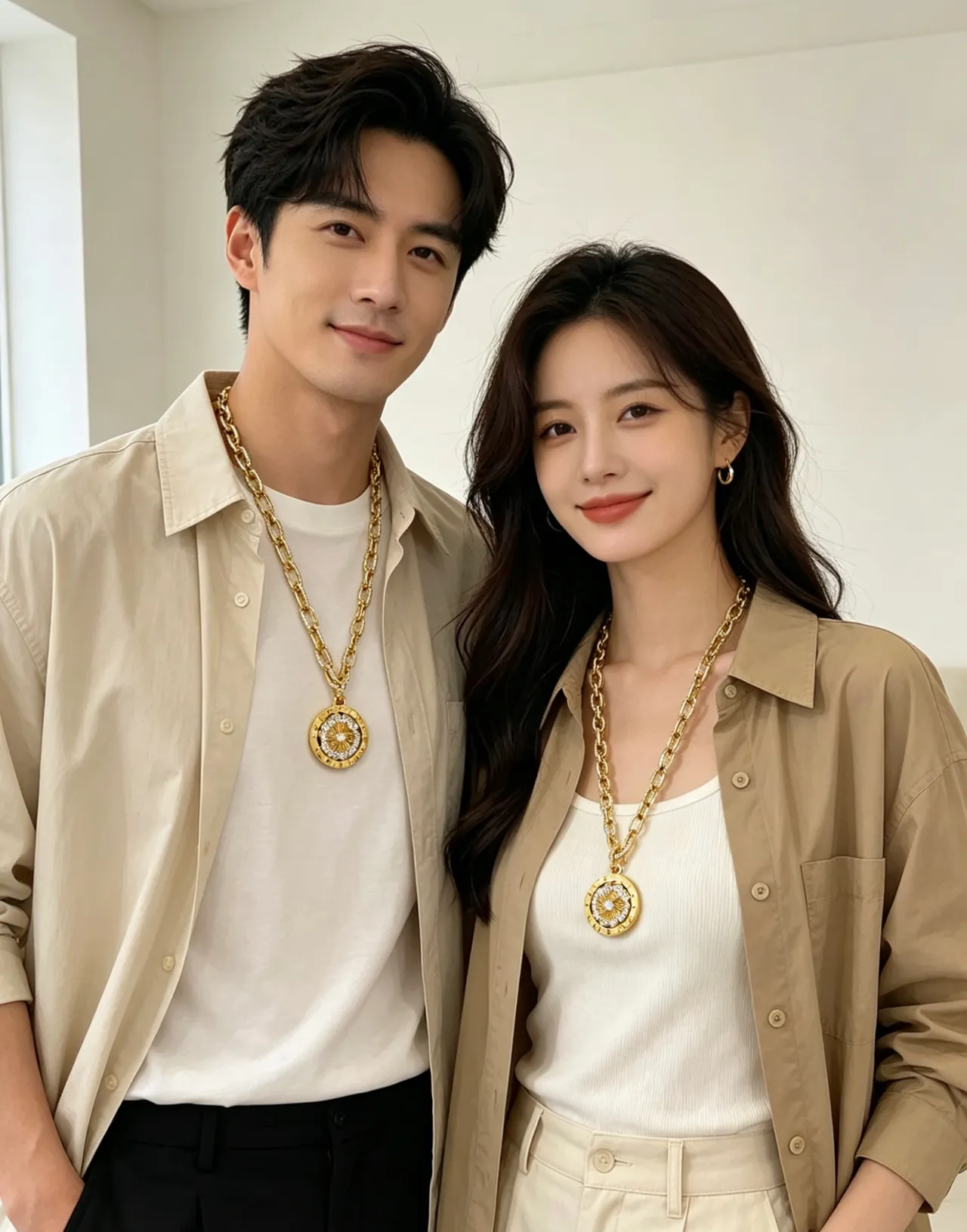 Bvlgari Collier Chaîne Or Blanc Maillon Circulaire Médaille Pendentif 8