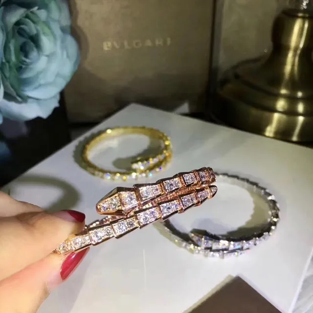 Bvlgari Serpenti Pavé-Set سوارة ثعبان ملتف 3
