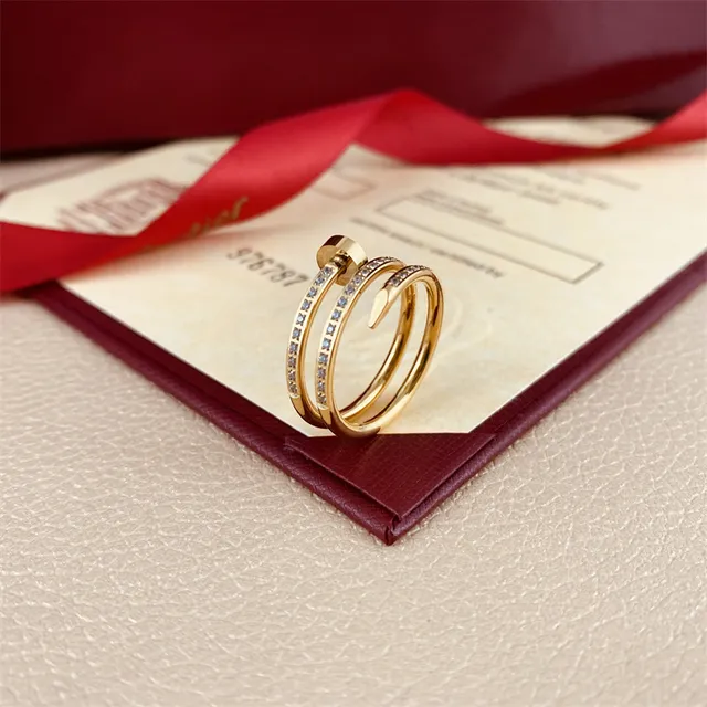 Cartier Juste un Clou Double Tour anel de ouro polido 4