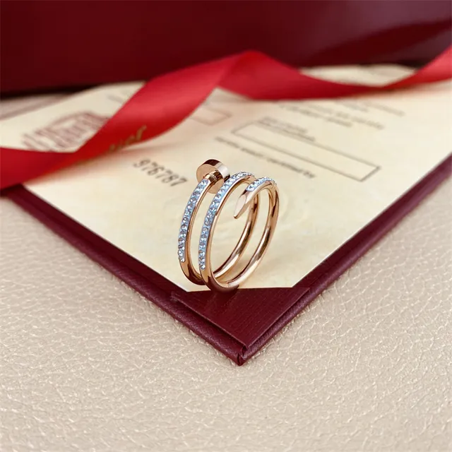 Cartier Juste un Clou Double Tour anel de ouro polido 5