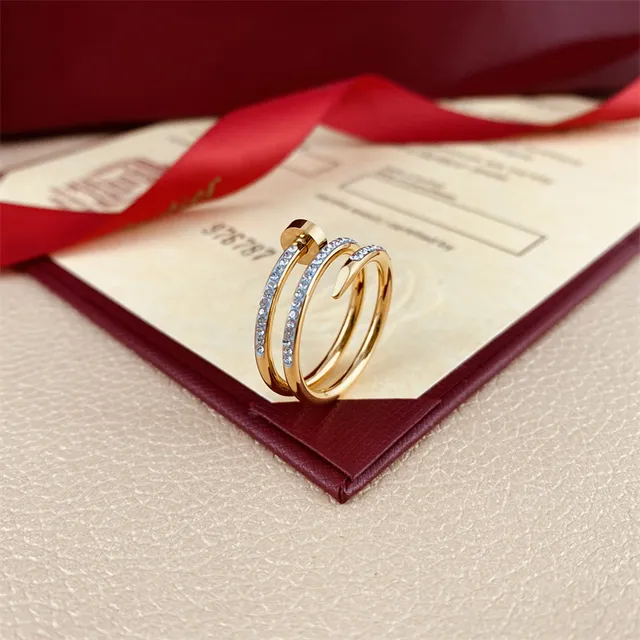 Cartier Juste un Clou Double Tour anel de ouro polido 6