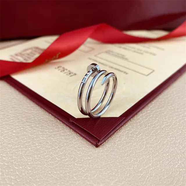 Cartier Juste un Clou Double Tour anel de ouro polido 8