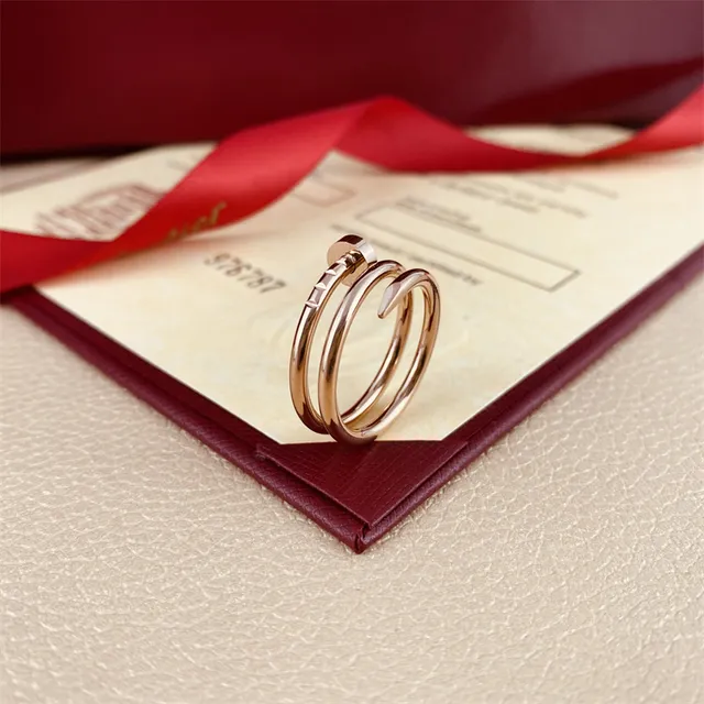 Cartier Juste un Clou Double Tour anel de ouro polido 9