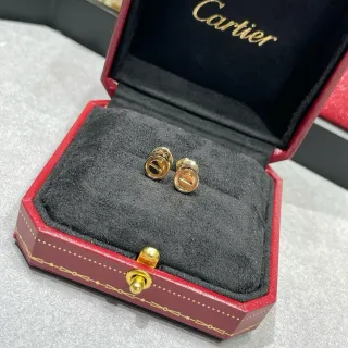 Cartier Juste un Clou Gold-Tone Circular Stud Earrings