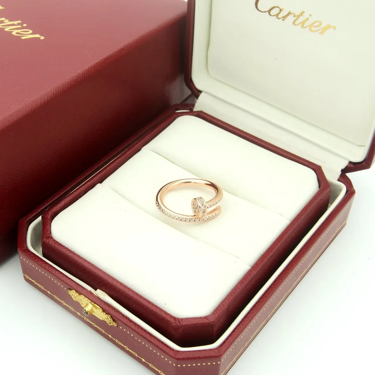 Anel Cartier Juste un Clou Pavé Diamond Ouro Rosa 18K 2