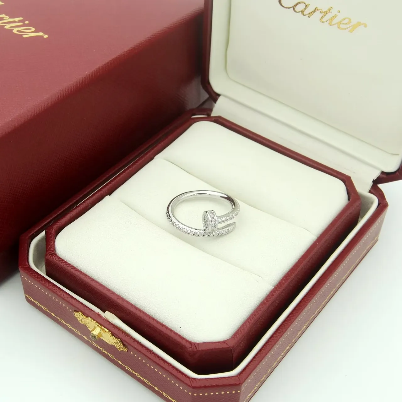 Anel Cartier Juste un Clou Pavé Diamond Ouro Rosa 18K 4