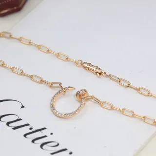 Cartier Juste un Clou Pavé Diamond Rose Gold Necklace