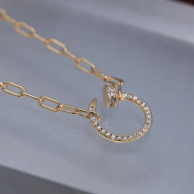Cartier Juste un Clou Pavé Diamond Rose Gold Necklace 7