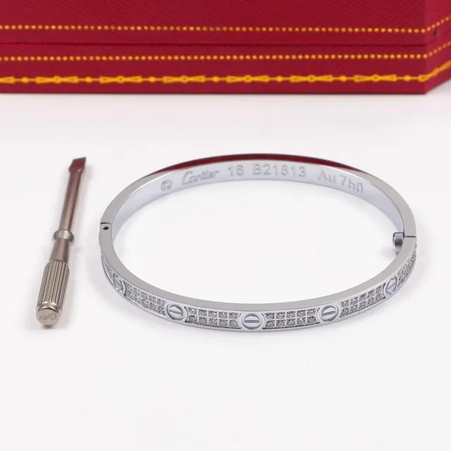 Cartier Juste un Clou Pavé Hinged Bangle Bracelets 3