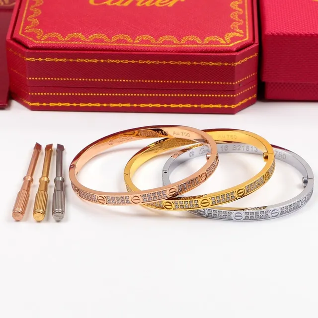 Cartier Juste un Clou Pavé Hinged Bangle Bracelets 6