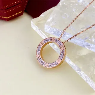 Cartier Juste un Clou Pavé Oro Rosa Collar