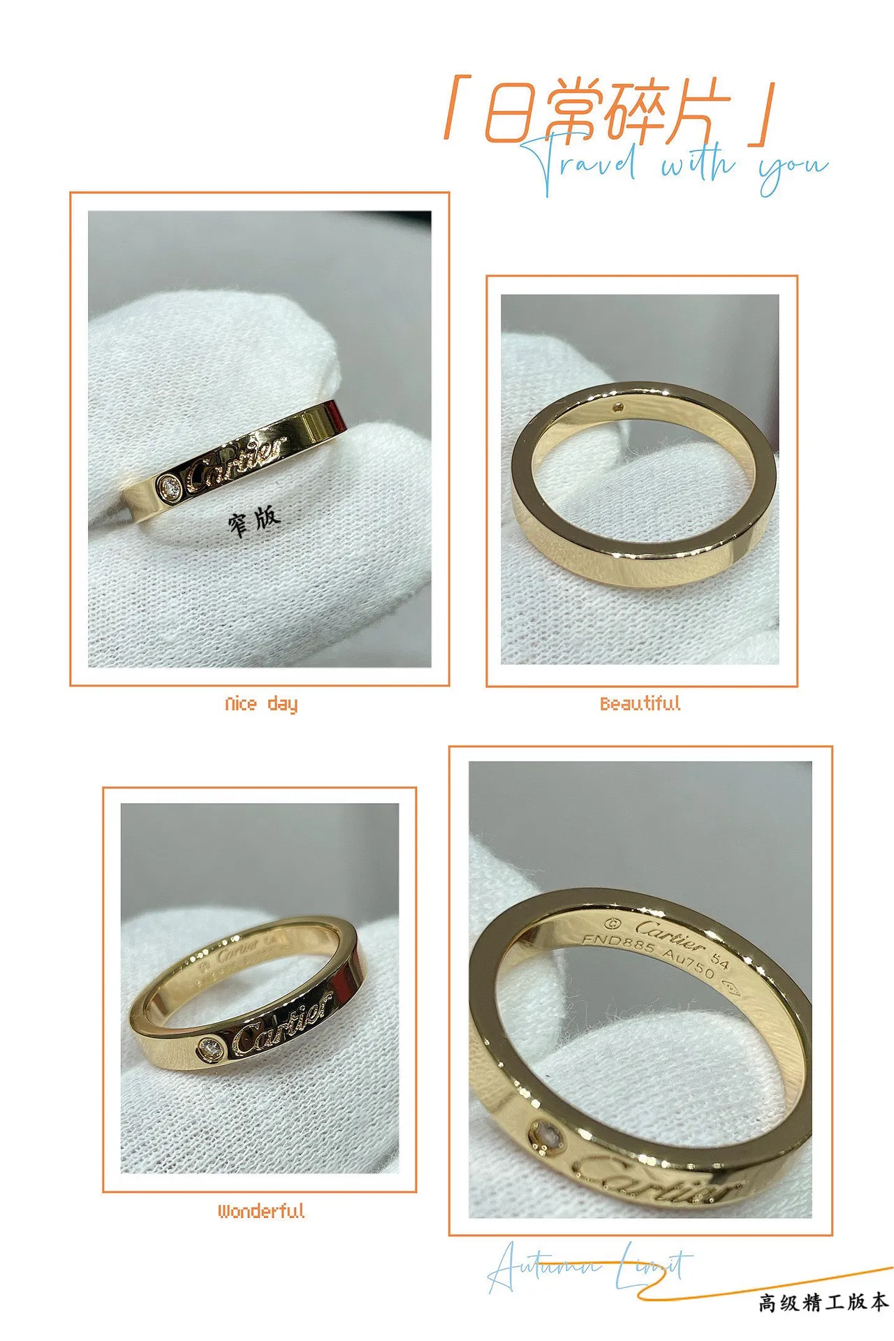 Cartier Juste un Clou গোলাপী সোনার একক পাথরের আংটি 2