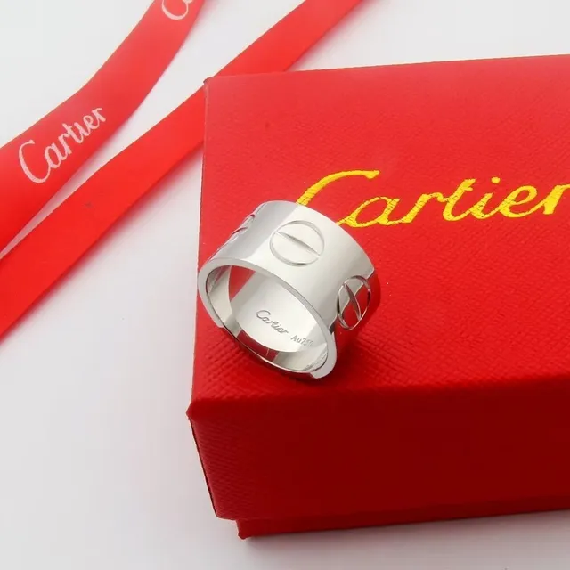 Cartier Juste un Clou চওড়া ব্যান্ড সিলভার রিং 4