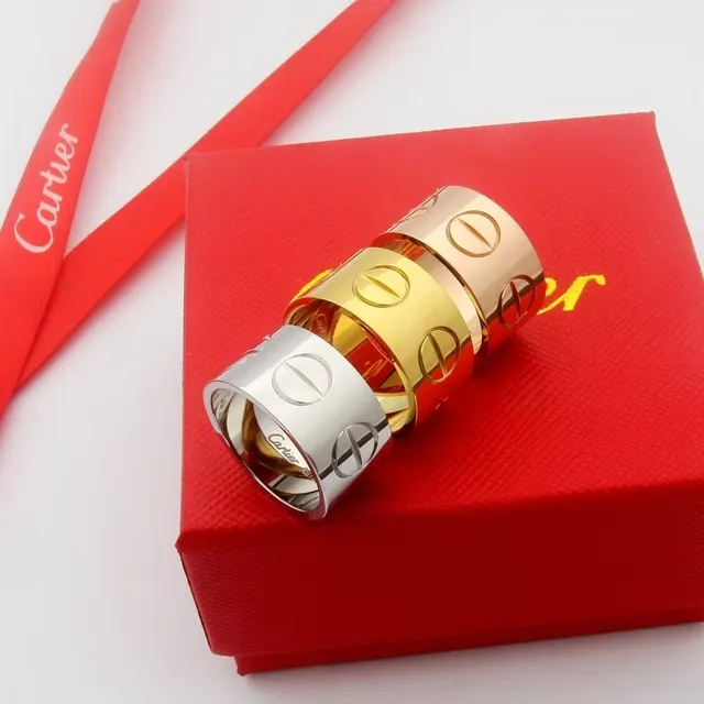 Cartier Juste un Clou চওড়া ব্যান্ড সিলভার রিং 9