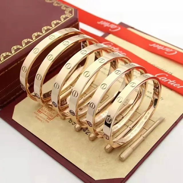 Cartier Love Bracelet Or Rose Pierre Unique Rigide à Charnière 4