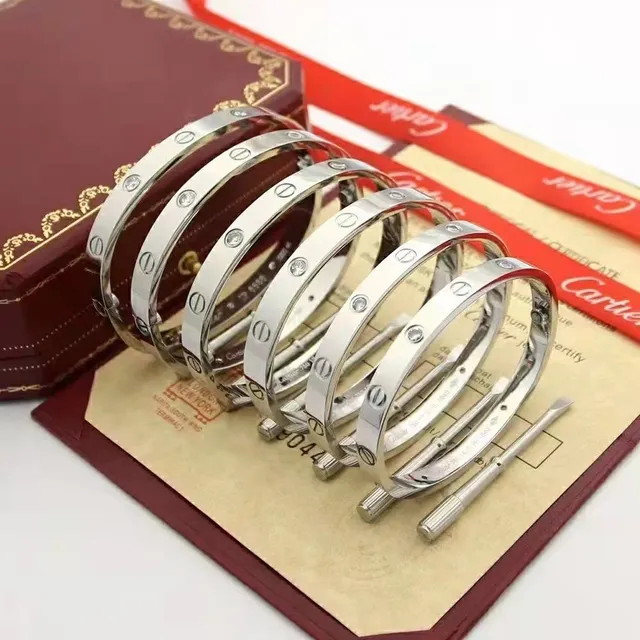 Cartier Love Bracelet Or Rose Pierre Unique Rigide à Charnière 5