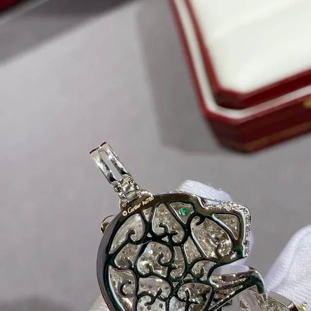 Cartier Panthère Panther Head Pendant Necklace 4