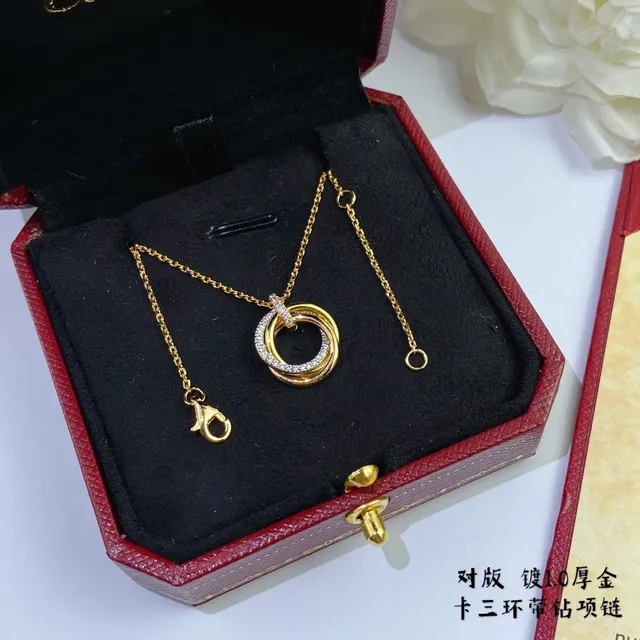 হার Cartier Trinity Pavé-Diamond হলুদ সোনা 6