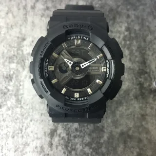 Casio Baby-G GA-110 Series Matte Black Resin Sports Watch