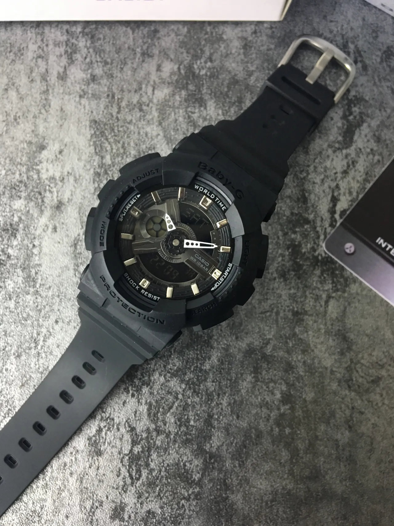 Casio Baby-G GA-110 Série Noir Mat Résine Montre Sport 5