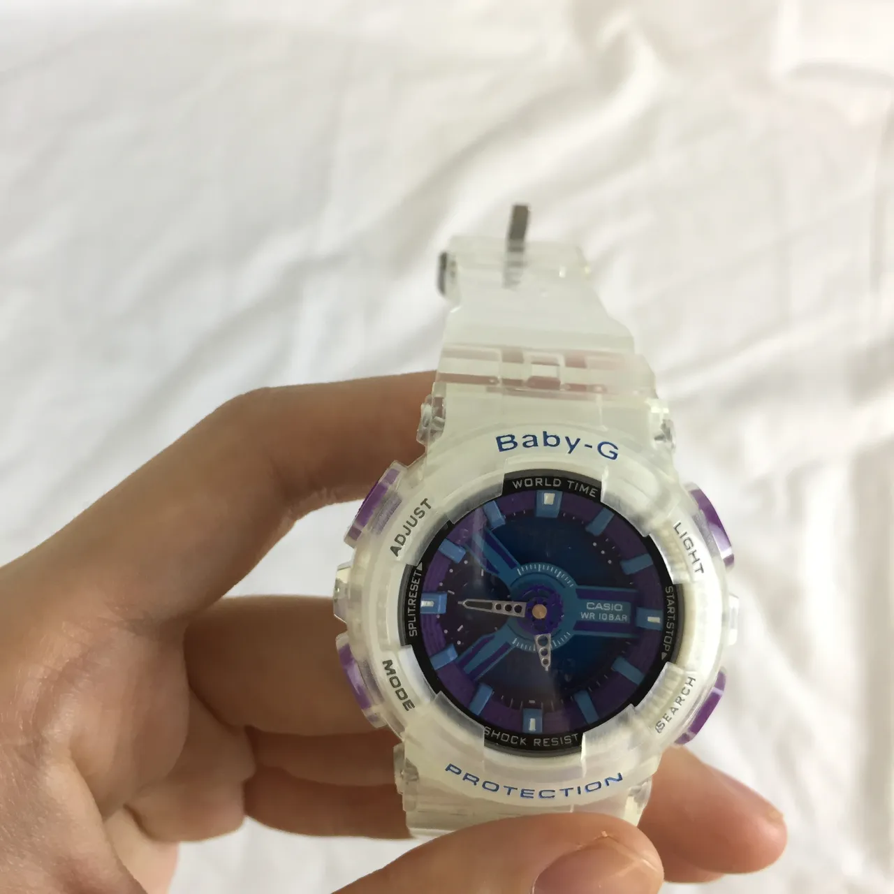 Casio Baby-G Montre en résine blanche translucide 5