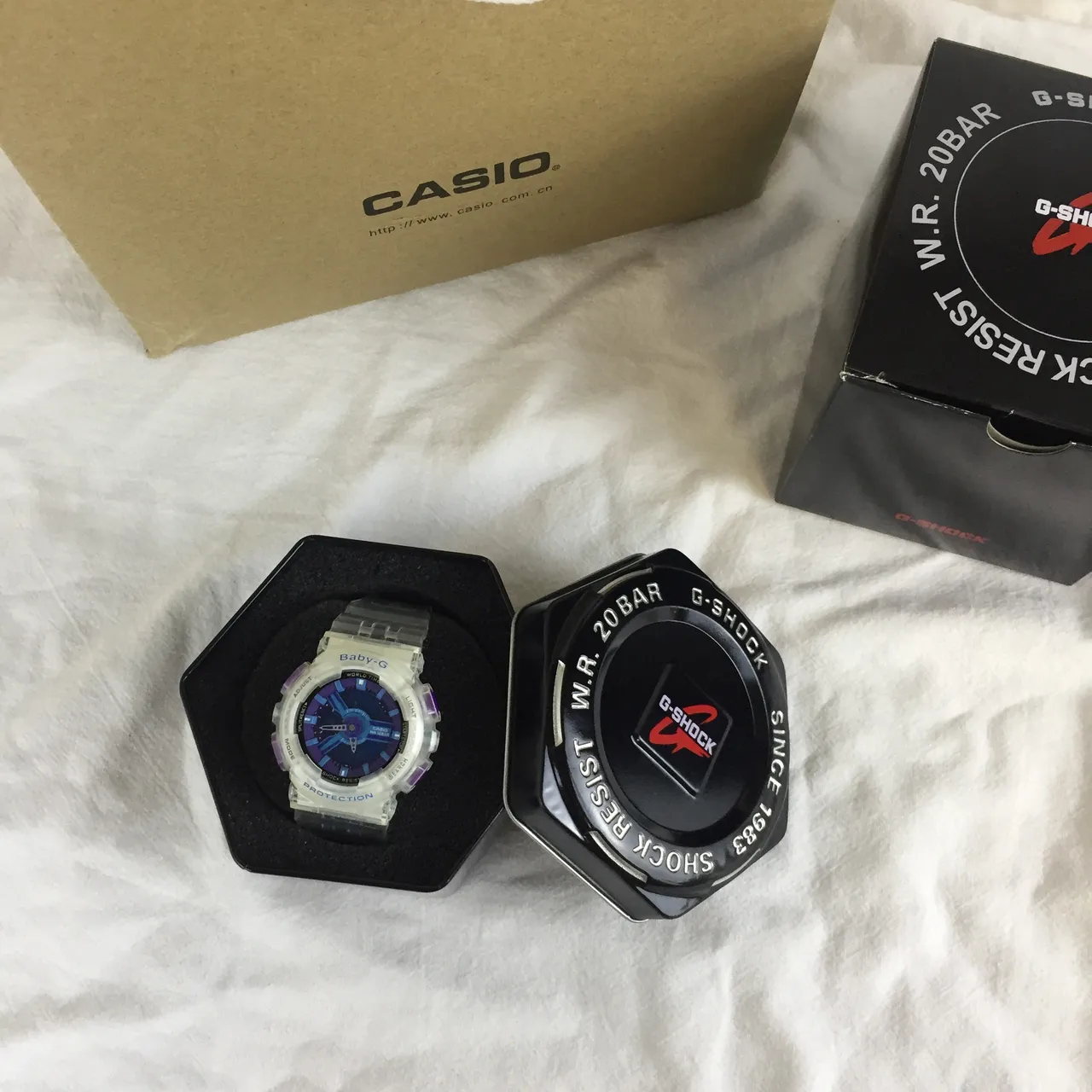 Casio Baby-G Montre en résine blanche translucide 7