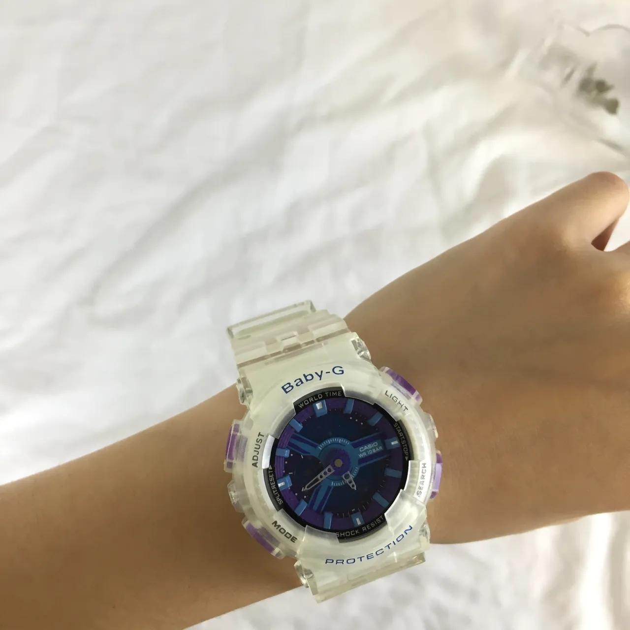 Casio Baby-G Montre en résine blanche translucide 8