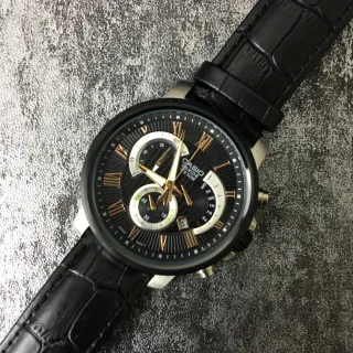 Casio Beside Chronograph Esfera Negra Acentos en tono dorado Reloj de Cuarzo