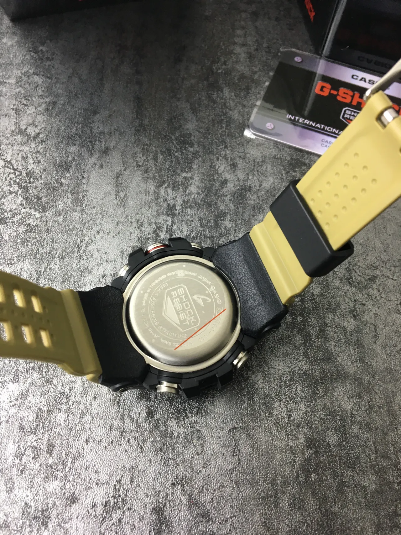 Casio Preto Amarelo Rugged multifunção analógico-digital híbrido relógio esportivo 3