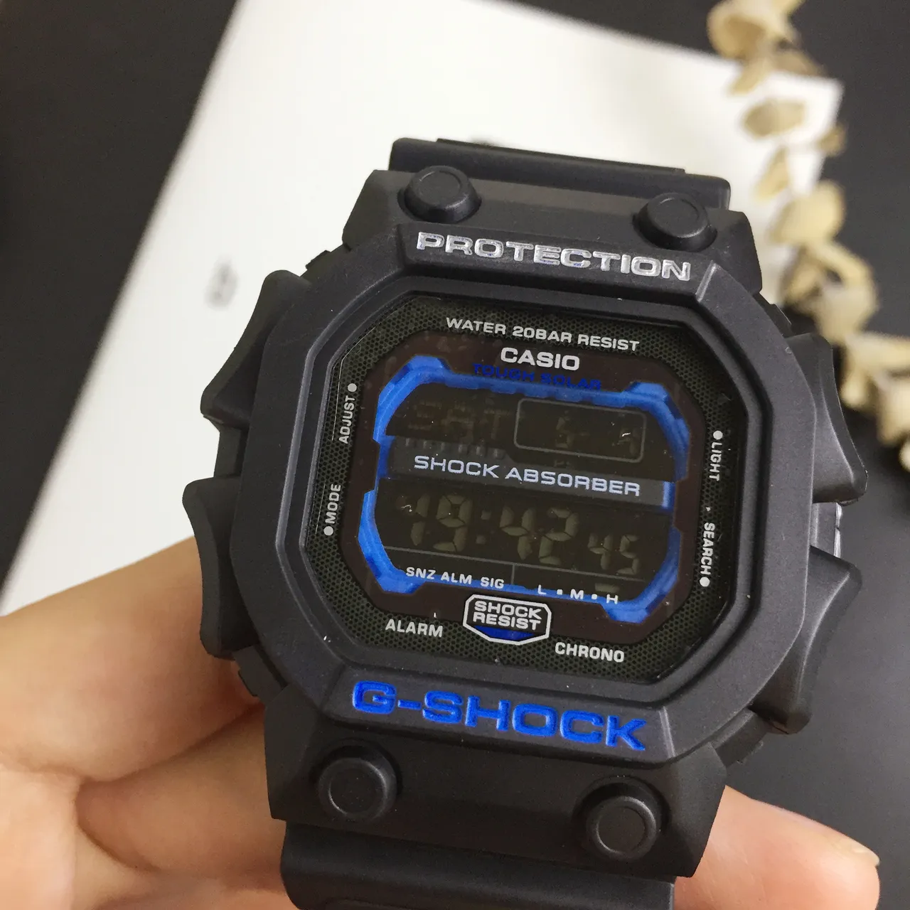 Casio G-Shock DW-5600 Black Blue Rugged Square Case LED Backlight Watch 6