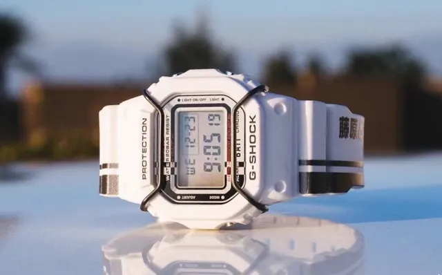 Casio G-Shock DW-5600 White and Black Sports Watch 3