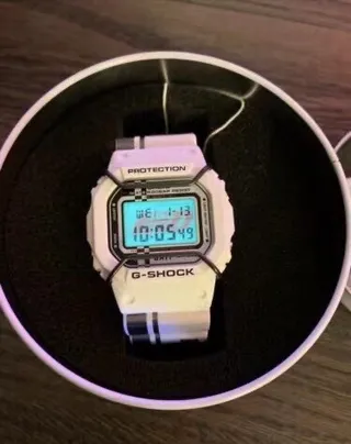Casio G-Shock DW-5600 White and Black Sports Watch 4