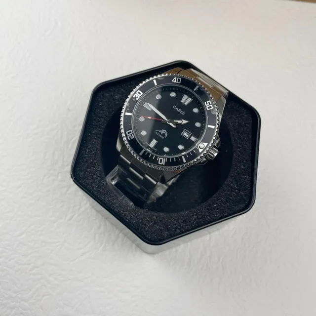 Casio G-Shock Frogman Style Diver Cadran Noir Acier Inoxydable Montre Sport 9