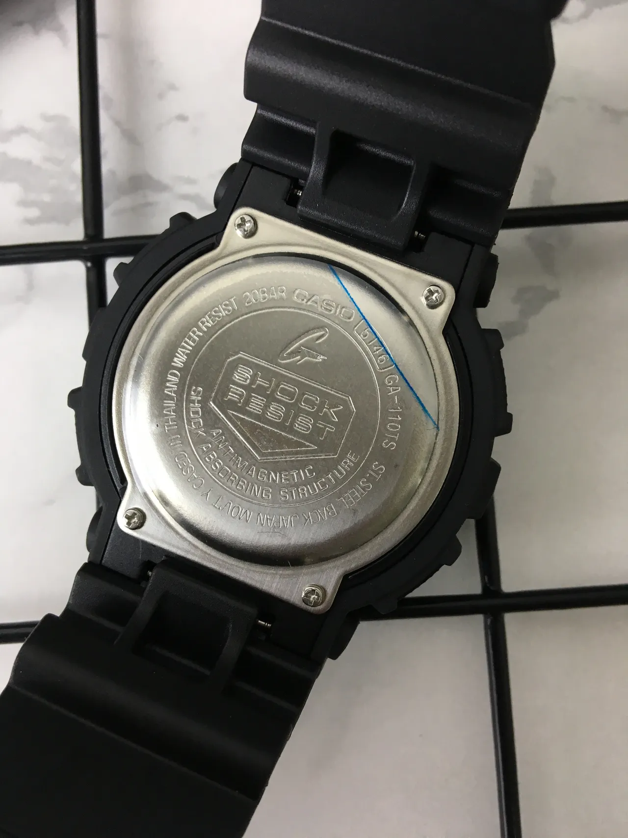 Casio G-Shock GA-100 Black and Blue Sports Watch 4