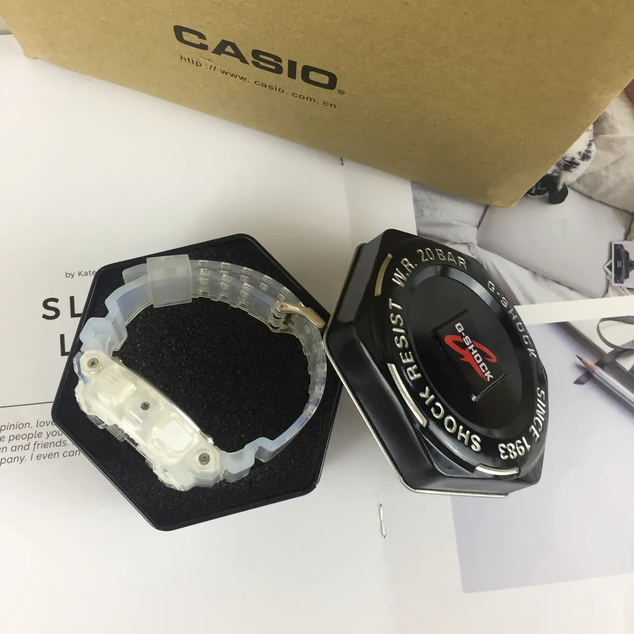 Casio G-Shock GA-110 Translucent White Analog-Digital Sports Watch 2