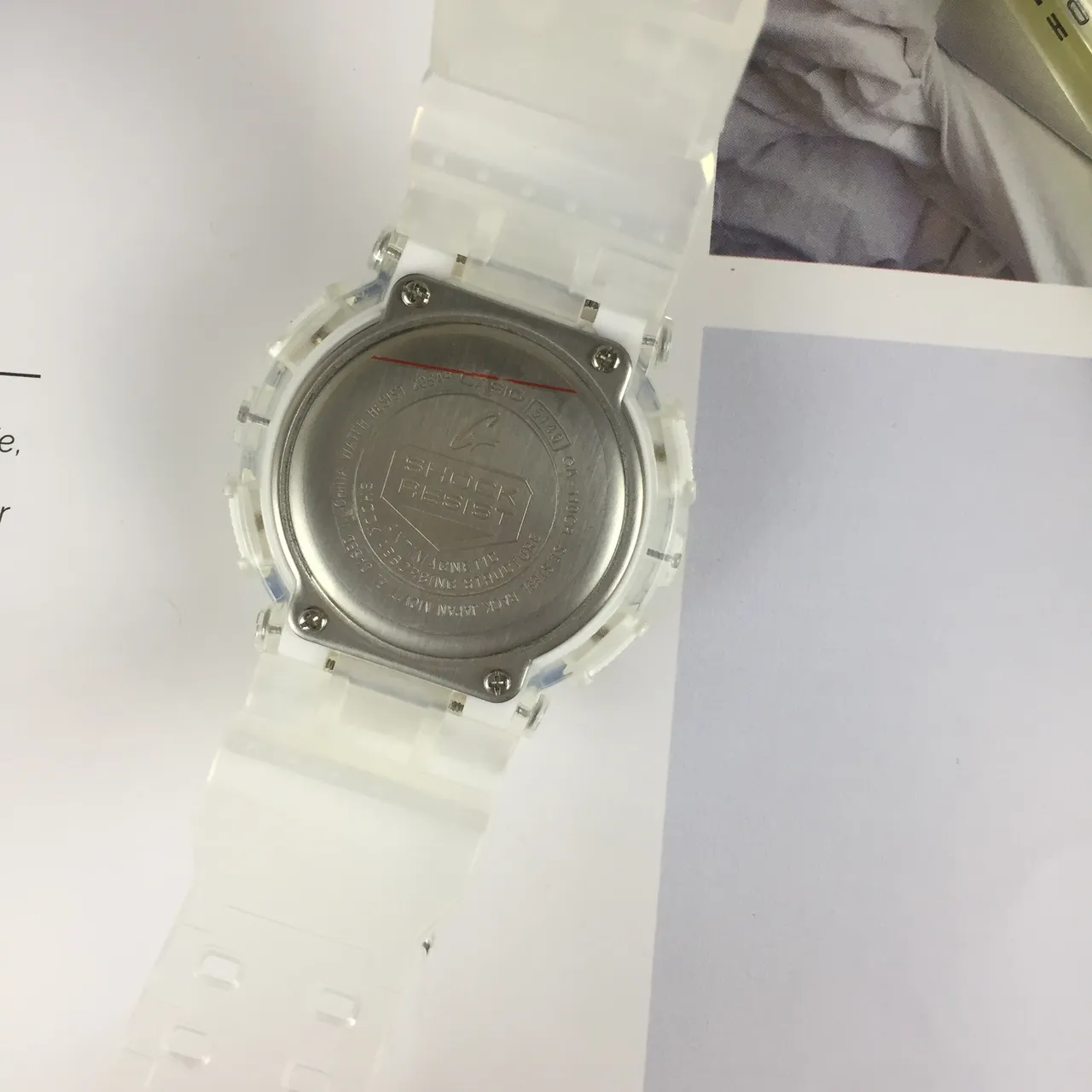 Casio G-Shock GA-110 Translucent White Analog-Digital Sports Watch 3