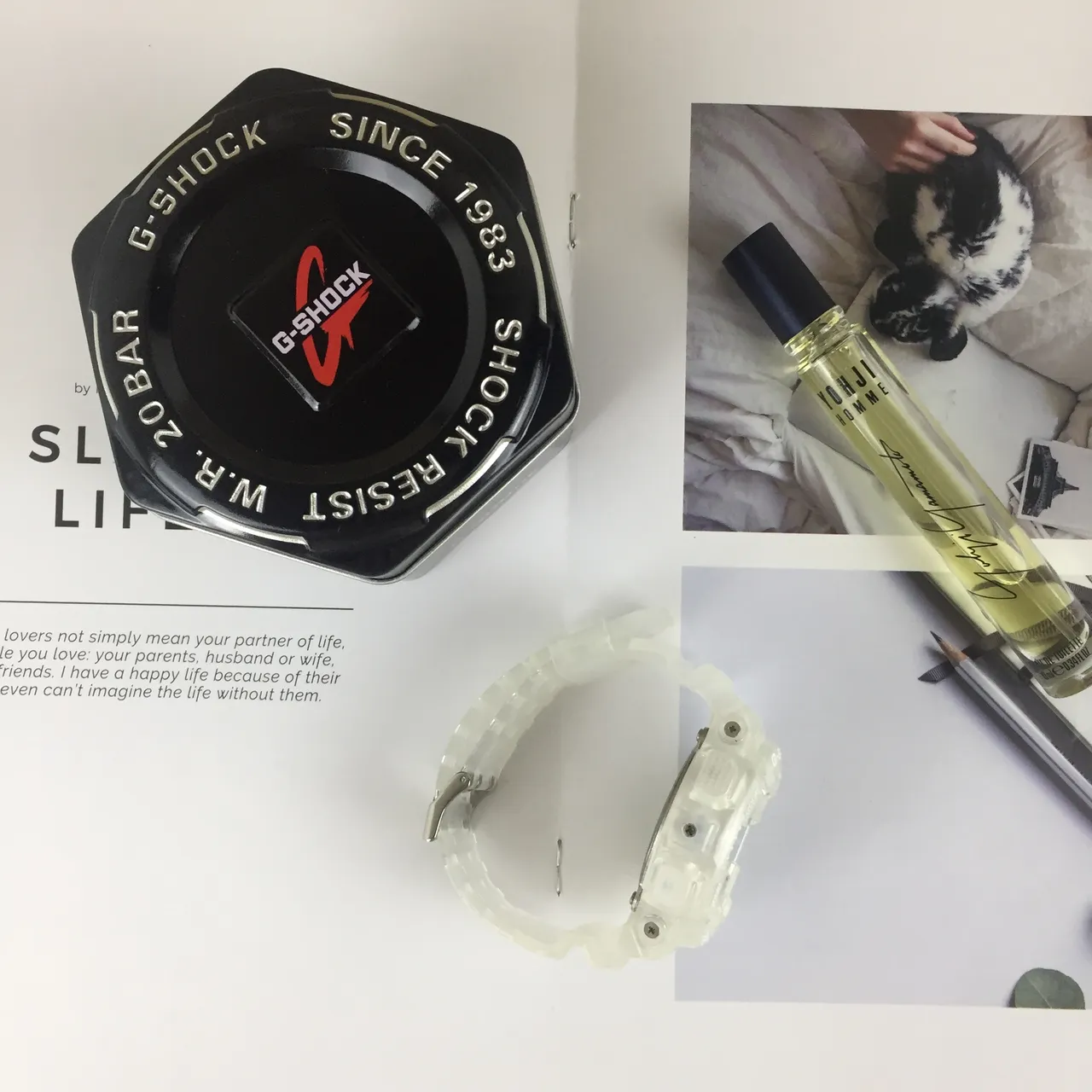 Casio G-Shock GA-110 Translucent White Analog-Digital Sports Watch 4