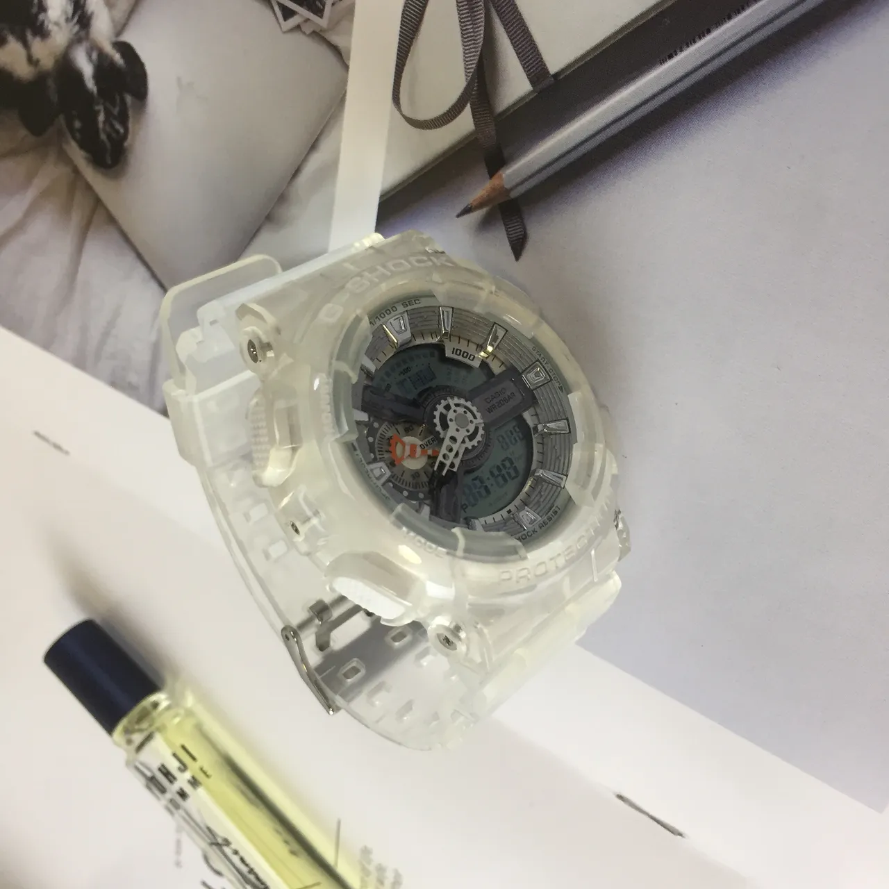 Casio G-Shock GA-110 Translucent White Analog-Digital Sports Watch 5