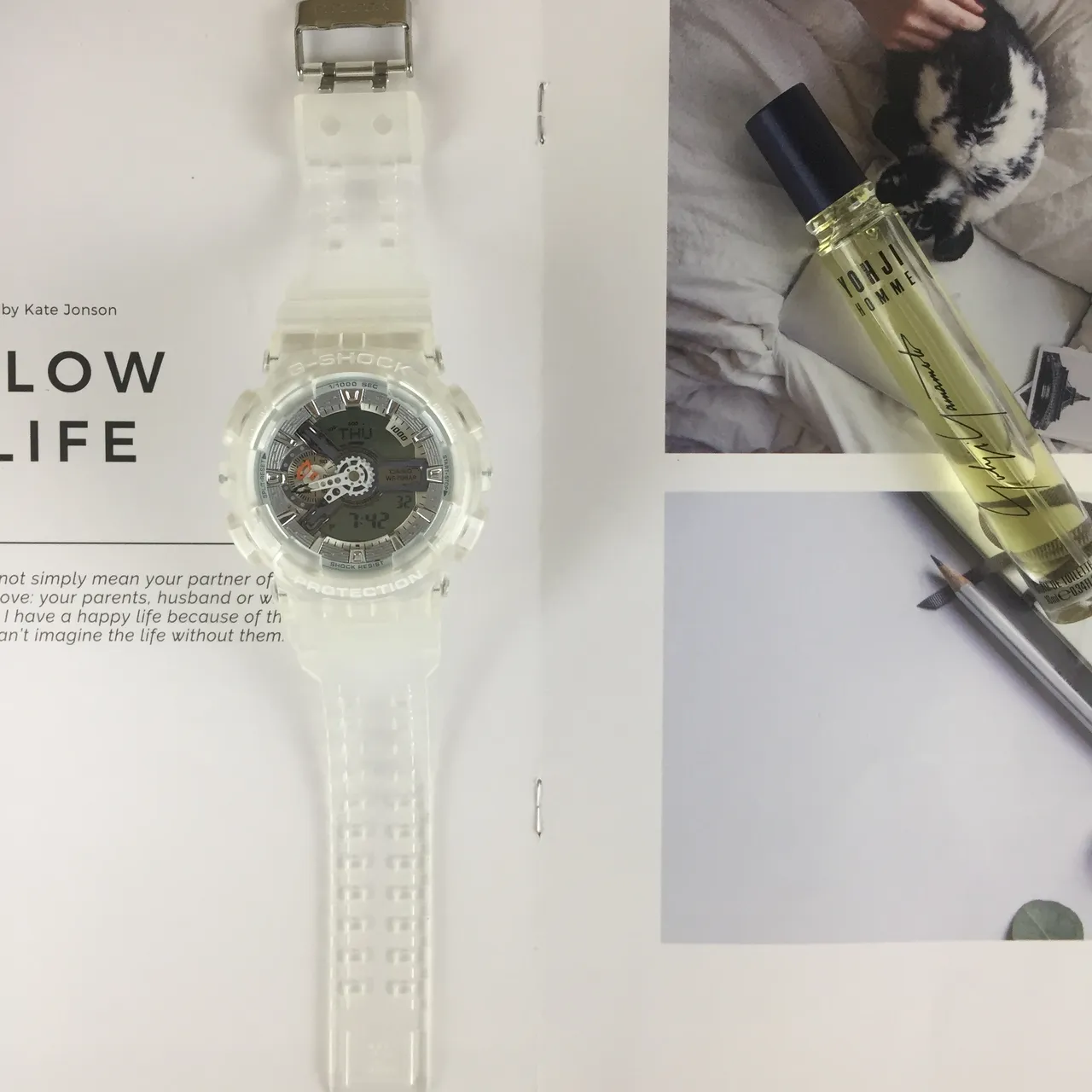 Casio G-Shock GA-110 Translucent White Analog-Digital Sports Watch 6